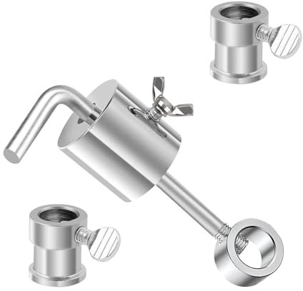 SHENGYIG Contrapeso del Asador, Acero Inoxidable Contrapeso para Asador, Martillo de Varilla Forma L 286g y 2 Piezas Contrapesos, Equilibrar Parrilla Carne Contrapeso, para Parrillas 8-10 cm