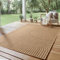 SIMPEX Indoor Outdoor Teppich Wetterfest pflegeleicht im natürlichen Jute-Look, Sisal Teppich Wohnzimmer, Küche, Terrasse, Garten und Balkon, 240x340 cm