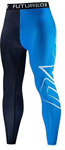 Leggings Running Uomo a Compressione Media Pesante Calzamaglia Pantaloni 3/4 Asciugatura Rapida Baselayer Formazione Calzamaglie Sportivi da per Fitness e Allenamento con di Massima Traspirazione