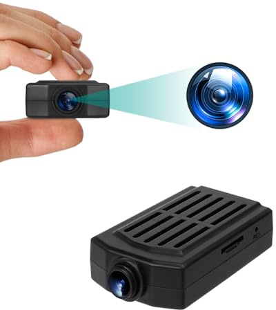 OTADUG Telecamera spia, telecamera di sorveglianza 1080P con registrazione in loop, rilevamento del movimento, grandangolo 120°, 3 ore di autonomia, con scheda inclusa, non richiede Wi-Fi