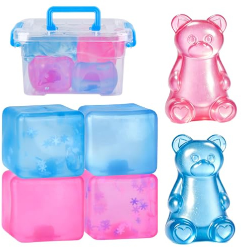 6Pcs Stress Cube Squishies Jouets,Fidget Set D'anxiété Enfants&Adultes