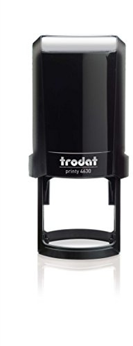 trodat printy 4630 svart rund stämpel 30 mm