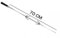 Asta Spiedo Girarrosto Con Forchette E Manico 70 Cm Sezione 7mm Pollo