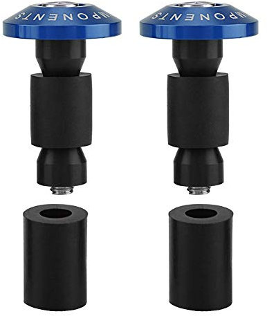 EVGATSAUTO Motorradstangen-Endstopfenkappe, 1 Paar 22 mm 7/8-Zoll-Motorradlenker-Endschieberkappen für ATV-Offroad-Rennen(Blau)