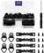 QWORK 251 Stück Bildaufhänger, 50 x Zackenaufhänger 50 x Dreieck Ring Aufhängen 150 x Schrauben und 1 x Schraubendreher für Foto Bilder Malerei Hängen (Schwarz)