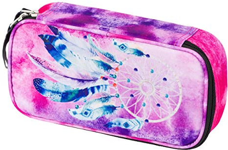 Baagl Federmäppchen für Mädchen - Schulmäppchen für Schreibwaren - Schulsachen Federtasche, Jungen Federmappe, Mäppchen für Schule (Traumfänger)