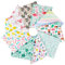 Craftido 10 Stück 18”x21” (46x53 cm) Fat Quarters Stoffpakete - Mittleres Gewicht 145g - 100% Baumwollstoff für Quilten, Nähen, Patchwork, DIY und handgefertigte Bastelarbeiten - Tropical Flamingo