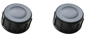 Raccordo filettato in PP, nero, PN10, raccordo terminale, tappo filettato con filettatura interna, diverse misure, 2 pezzi (3/4 pollici)