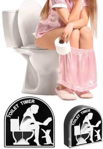 Adiwo Temporizador de Inodoro, 3 Minutos Reloj de Arena para Taburete de Inodoro, Temporizador de Cepillado de Niños, Reloj de Arena para Inodoro Creativo, Regalos Divertidos para Mujeres