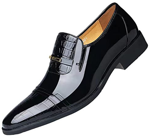 Business Schuhe Herren Anzugschuhe Klassischer Lederschuhe Freizeitschuhe Lack Smokingschuhe Hochzeitsschuh Low-Top Sneaker Männer Halbschuhe Loafers Bootsschuhe Businessschuhe Herrenschuhe Gr.42-47
