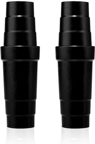 CONNECTION Dust Extractor Hose Adaptor 2 Pcs Vacuum Hose Adapter Universal Vacuum Adapter (31.5-45mm) Vacuum Cleaner Hose Adapter Power Tool for Table Saw,Circular Saw,Grinding Machine (Black)