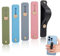5PCS Phone Grip Enhanced Grip for One-Handed Use Phone Finger Holder Grip Telescopic Mobile Phone Holde Compatible With Most Phones Cases Silicone Phone Finger Holder(Pink,Gray,Dark Blue,Black,Light G
