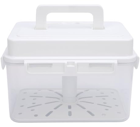 Fockety Airtight Pickle Kimchi Container, 4L or 5L Large Capacity Leakproof Airtight Kimchi Container with Lid, Kimchi Storage Box for Fermentation and Storage, Monitor Pickling Process