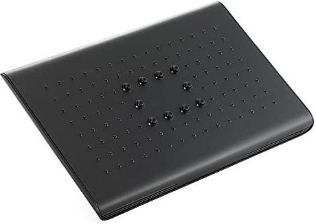 Modern design regnduschhuvud högt tryck ökar anti-igensättningsmunstycken lätt att rengöra vattenfall helkroppstäckning rektangel (27 x 18 cm) premium ABS-material