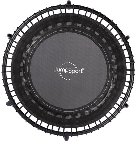*Testsiegertrampolin* - JumpSport Fitnesstrampolin-Premium Minitrampolin- Einzelgummiseile (Modell 350) - Indoortrampolin - Top Qualität mit Langzeitgarantie