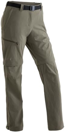 Maier Sports Nata, Pantalon de randonnée pour Femme, Pantalon Outdoor déperlant pour Le Trekking et la randonnée, Fonction T-Zip-Off Pratique, sans PFC, MSTRETCH Pro 4 et Dryprotec