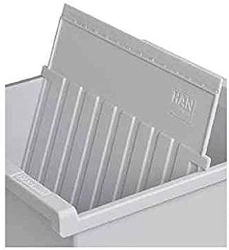 HAN Stützplatte DIN A6 quer, für Karteitröge und Karteikästen, lichtgrau