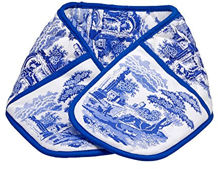 Spode Blue Italian Dinnerware Collection Double Oven Glove.