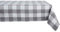 DII Buffalo Check Collection Klassische Tischdecke, 60 x 120 cm, Grau & Weiß