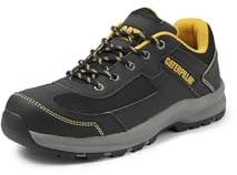 Caterpillar Mens Elmore S1P Steel Toe Safety Trainers, Grey/Black, 10 UK