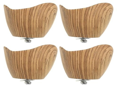 generic Manopola Per Coperchio Pentola Effetto Legno Set 4 Pz 2.36X2.36X1.57In Manopole Di Sostituzione Universali Antiscottatura Per Pentole Padelle Accessori Cucina