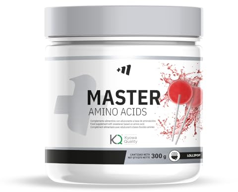MASmusculo - 9 Aminoácidos Esenciales - Complejo EAA en Polvo 300g - Recuperador Muscular - Mayor Rendimiento Físico - Energía - Master Amino Complex - Sabor Piruleta