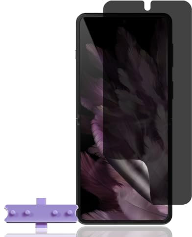 Jewloofa TPU Schutzfolie für OPPO Find N3 Flip Privacy Panzerfolie, 1 Stück Anti Spähen Privatsphäre Sichtschutzfolie, mit Positionierhilfe, Bläschenfrei, Anti-Spy Panzerfolie für OPPO Find N3 Flip