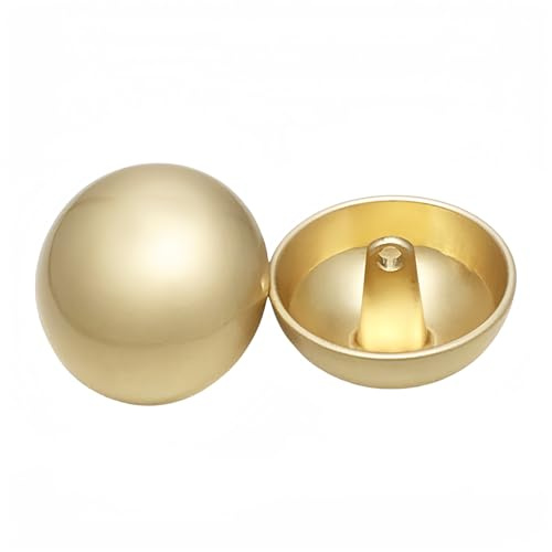 5pcs Metal Shank Single Hole Button, DIY Blazer Coats Clothes Decoration, for Sewing Crafts (Matte Gold, 9mm)
