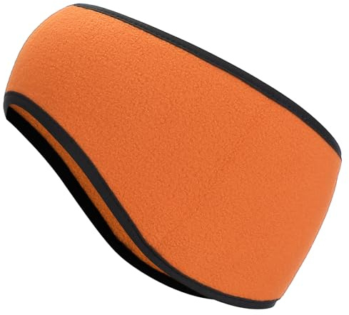 PATIKIL Fascia Riscalda Orecchie, Fascia Riscalda Orecchie In Pile Polare Invernale Elastica Fascia Sudore Corsa Essenziale All'aperto Per Corsa Jogging Camminata Sci Ciclismo, Arancione