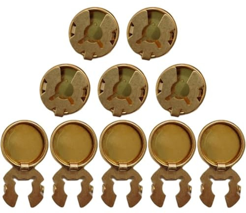 HiyyFloy Manschettknappsskydd 10 st unisex manschettknappar för skjortärm, guld manschettknappskydd, skjorta knappskydd för formell skjorta