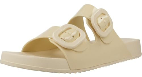 Pisamonas Sandalias Habana Doble Hebilla Brillo Igor Talla 39 en Color marfil