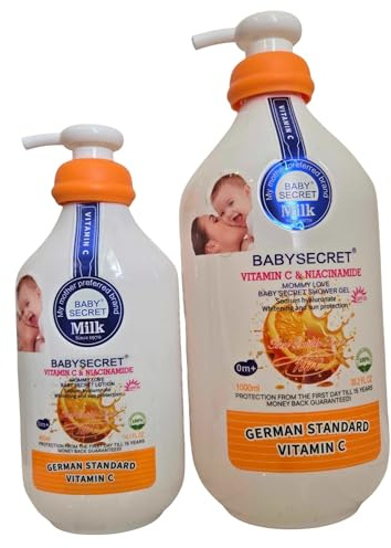 Baby Secret Vitamin C and Niacinamide Baby Lotion 400ml & Shower Gel 1000ml