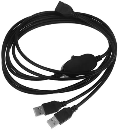 Adaptateur USB Partagé Commutateur pour Souris Clavier, Câble de Données | Partage D’imprimante Entre Deux Ordinateurs, Transmission Stable, Pvc et Cuivre, Format Compact