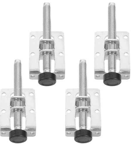 Yardenfun 4 pezzi Piedini Regolabili per Mobili in Acciaio Premium da Livellatori Carichi Pesanti per Tavoli Armadi e Cucine Facili da Installare e Antiscivolo Altezza Regolabile per