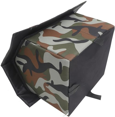 TOYANDONA Elevated Outdoor Cat House Weatherproof Insulated Small Camouflage Pet Shelter Heated Sleeping Place for Winter and Stray Cats