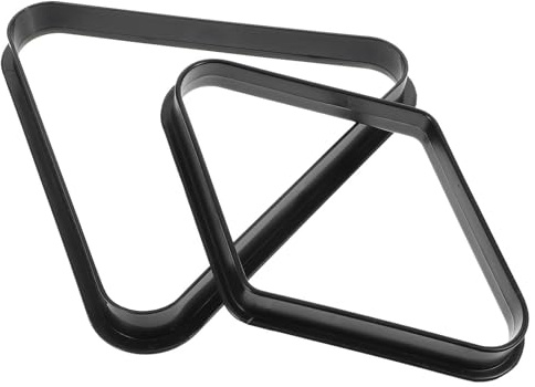 KOMBIUDA Triangulo Billar de Plástico 2piezas para Mesa de Billar Profesional Accesorio Fiable y Resistente para Bolas