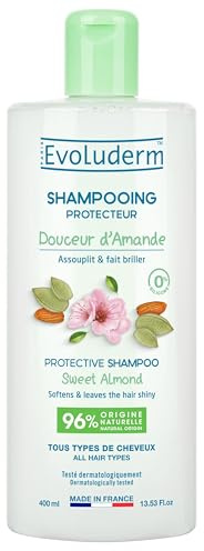 EVOLUDERM - Shampoo protettivo Douceur d'Amande - 400 ml - Fabbricazione francese