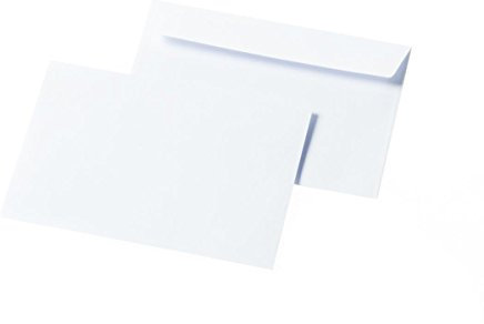 Briefumschlag Soporset DIN C6 (114 x 162 mm) weiß FSC®-zertifiziert 80 g/m² haftklebend ohne Fenster blauer Innendruck Karton á 1000 Stück