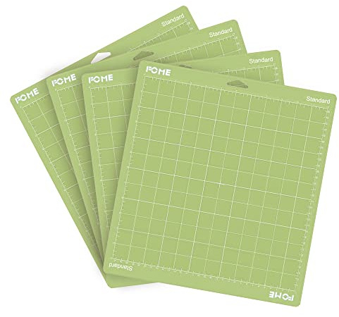 FOME 4PCS Standard Adhesive Grip Cutting Mat 12x12 inch Sticky Quilting Replacement Cut Mats for Cricuts Maker 3/Maker/Explore 3/Air 2/Air/One