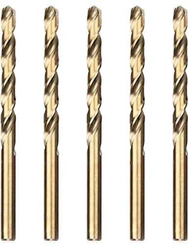 Meccion HSS Cobalt Jobber Drill Bit 5pcs 6.5mm Twist Drill Bit for Drilling Stainless Steel and Metal