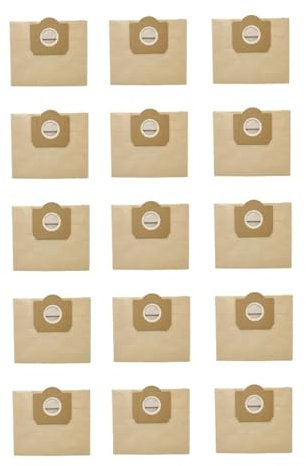 Bolsa for Polvo de 15 Uds Compatible con aspiradora KARCHER WD3 Premium WD 3.300 M WD 3.200 WD3.500 P 6.959-130