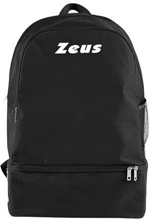Etoile Zaino Start per Zeus Sport Calcio Calcetto Zainetto Football Relax Tempo Libero Free Time Bags Borsa Borsone Zaini Fitness Allenamento Lavoro Navetta (Nero, H 50 x L 33 x P 23 cm)