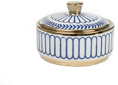 CAJA PORCELANA AZUL/BLANCO