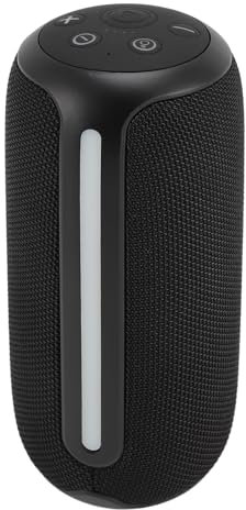 Bärbar Bluetooth-Högtalare, IPX4 Vattentät Högtalare med Färgglada Blinkande Lampor, Inbyggt 3600mAh Batteri, Speltid Hela Dagen, TWS-parning, Liten Högtalare för