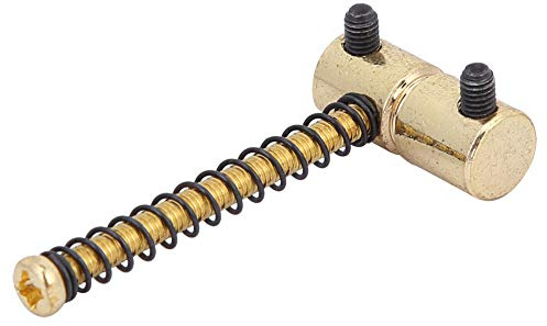 Alomejor Exquisite Performance of E -Gitarren -Bass Bridges Sättel Compensation Easy to Install for Music Enthusiasts 4 PCs (Gold)
