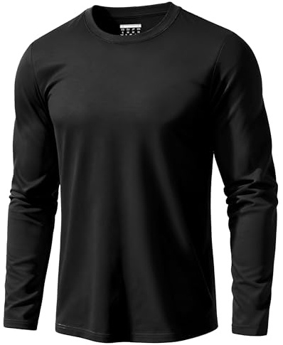 EKLENTSON Mens T Shirt Long Sleeve Cotton Plain T-Shirt | casual,work,crewneck,classic basic solid tops,lightweight work tee shirt,breathable,moisture wicking,soft