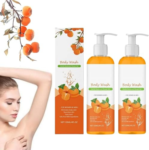 Bagnoschiuma, Detergente Anti-odore Per Donne, Lozione Detergente Per La Pelle, Profumo Fresco, Elimina Gli Odori Forti, Eliminatore Di Odori Corporei Per Le Ascelle (2pcs)