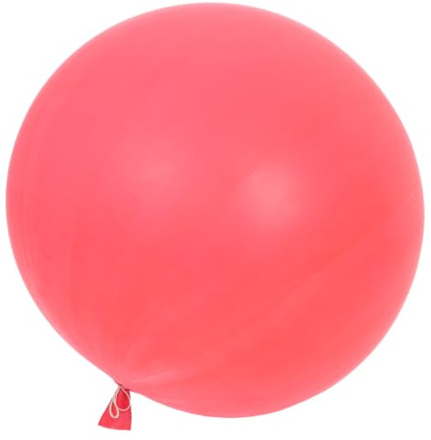 BESTYASH Pallone Meteorologico Professionale Palloncino Gigante Rotondo in Lattice Rosso da 48 Pollici e 50g e Decorazioni per Riprese Aeree per Feste e Compleanni
