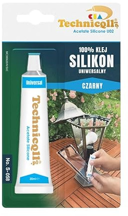 Silikonklebstoff, 20 ml, universal, Schwarz