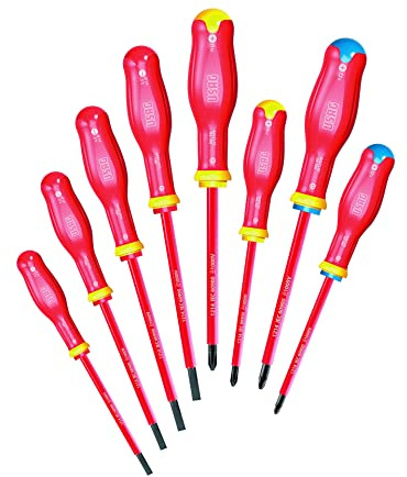 Usag U00910106 Serie Giraviti Isolati 1000V, Rosso, ‎37.5 x 20 x 4.3 cm, 500 grammi